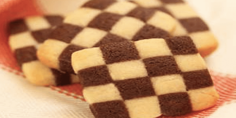 Checkered biscuit