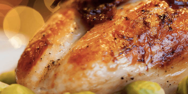 Maple glazed turkey